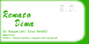 renato dima business card